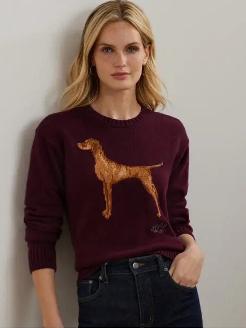Lauren Ralph Lauren Intarsia Knit Sweater NWT